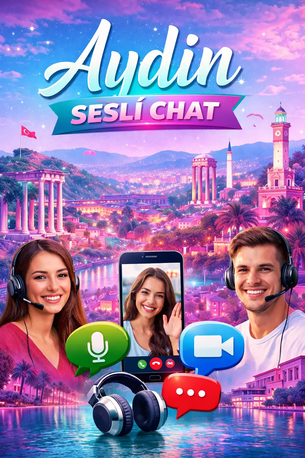 Aydın’da sesli sohbet ile yeni insanlarla tanış, arkadaşlık kur ve samimi sohbetlere katıl. Şehir içi chat odaları her cihazdan erişilebilir!