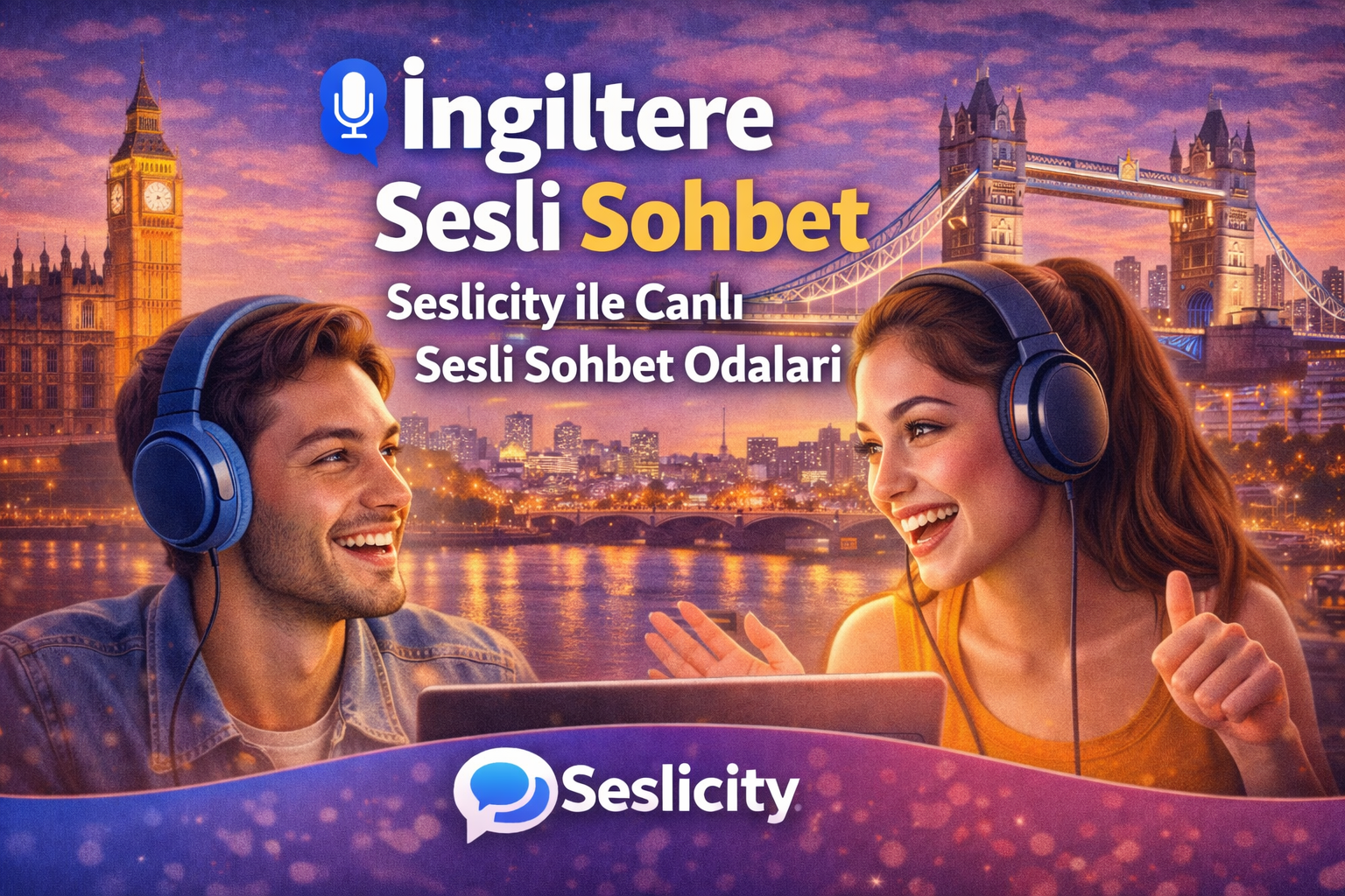 İngiltere’den ve Avrupa’dan kullanıcılarla sesli sohbet edin. seslicity ile güvenli, mobil uyumlu ve keyifli canlı sohbet şimdi başlasın.