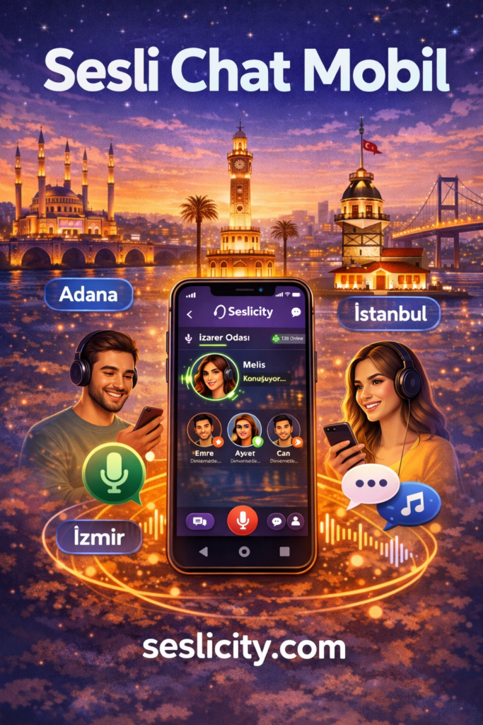 Yeni insanlarla sesli olarak tanışmak için Seslicity’yi dene. Mobil olarak şehir odalarına katıl, sohbet et ve gece muhabbetlerine dahil ol.
